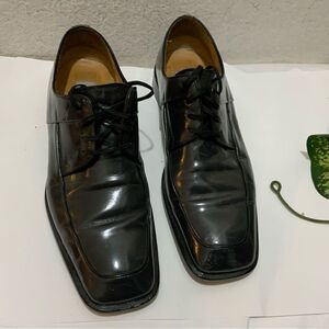 Mezlan "Medolla" dark gray glaze  Lace Up Oxford Leather Shoes Size 10M